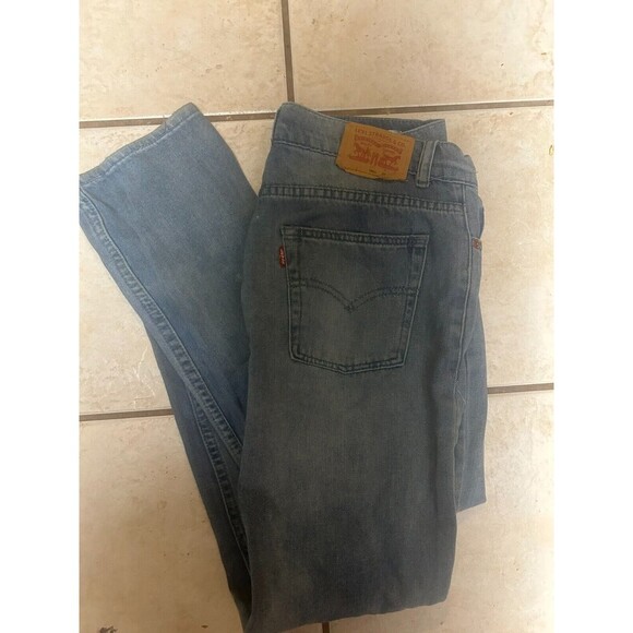 Levis 511 jeans boys size 18 29X29 patchwork distressed 5 pocket light wash - Picture 6 of 6